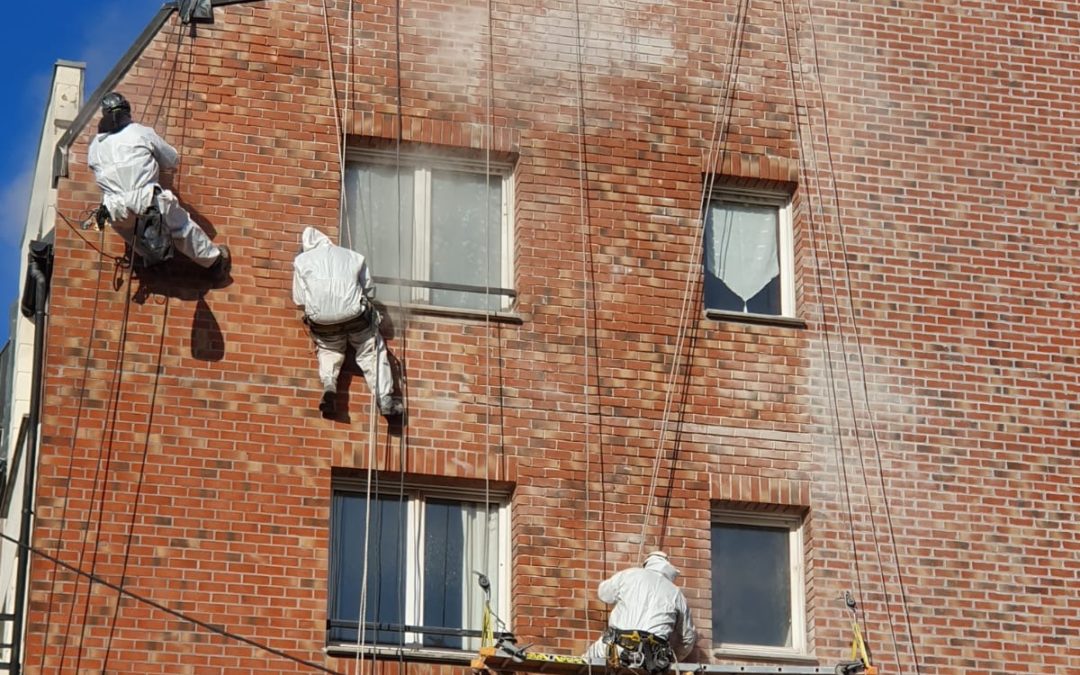 Rejointoiement de façades inacessibles